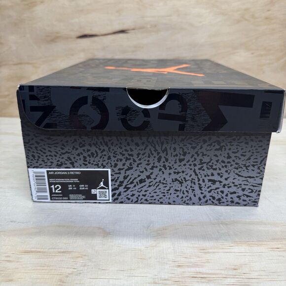 USED sz 12 Air Jordan 3 Retro Fear Pack Night Stadium Total Orange CT8532-080 main image 5